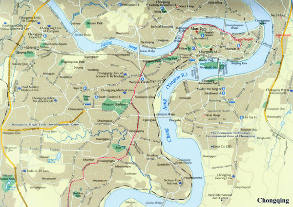 chongqing map